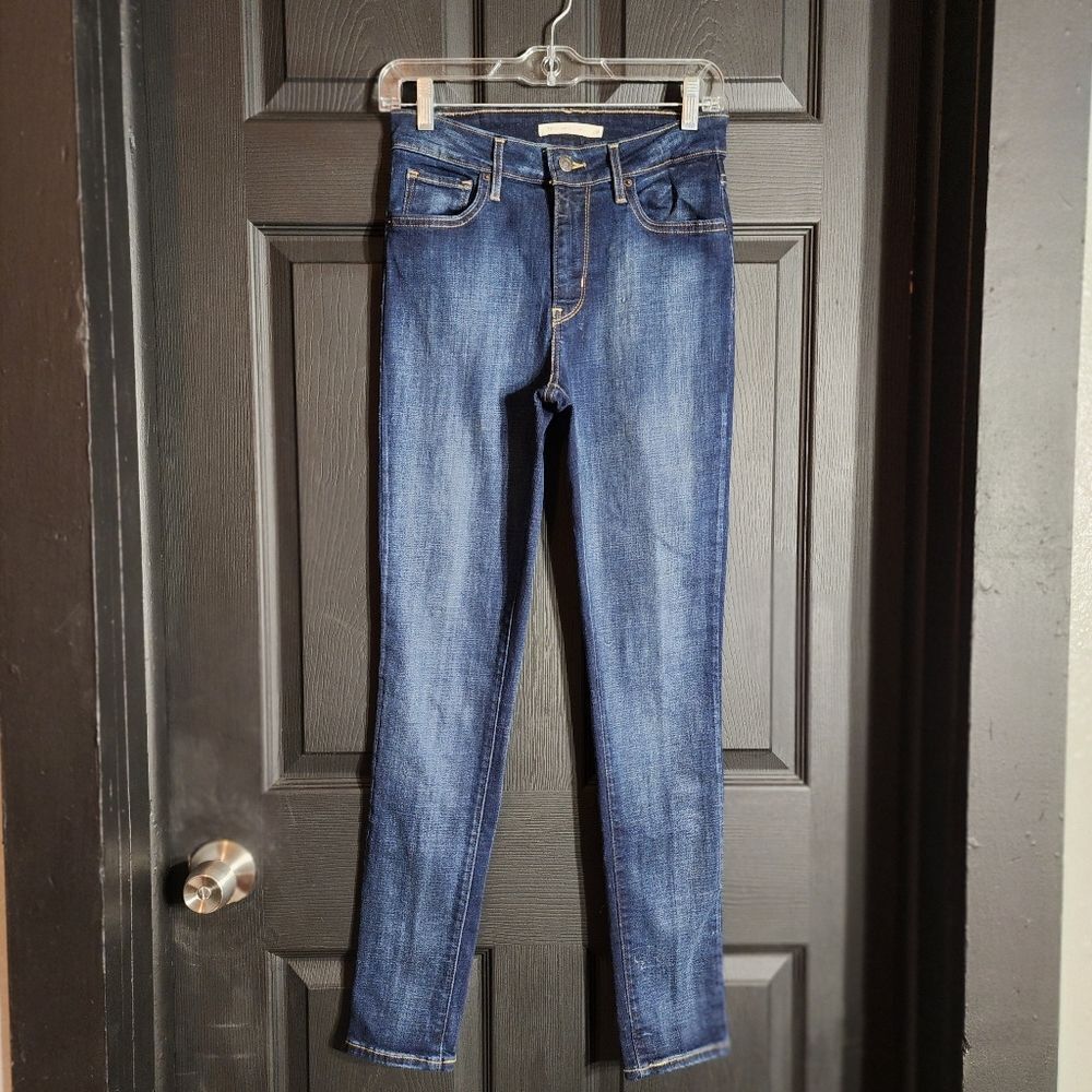 Levi's 721 High Rise Skinny Jeans - Blue Story - Picture 7 of 14